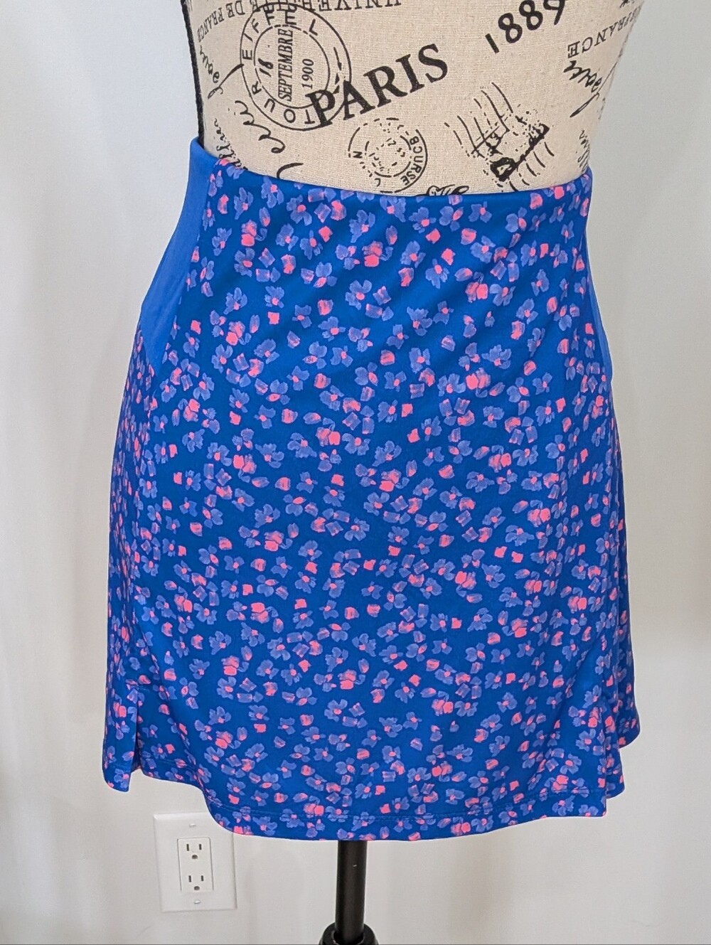 GRAND SLAM  | Women's Blue/Pink Golf Pleated Skort